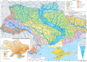 Карта рек украины