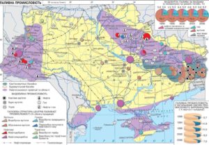 Промышленность украины карта