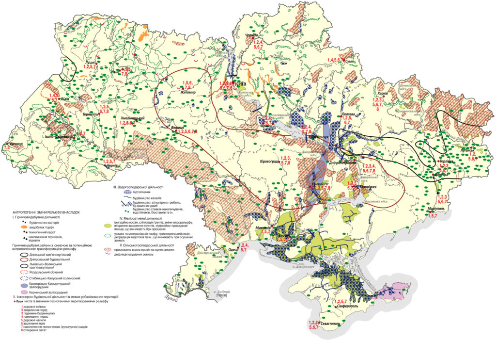 Карта антропогенной нагрузки