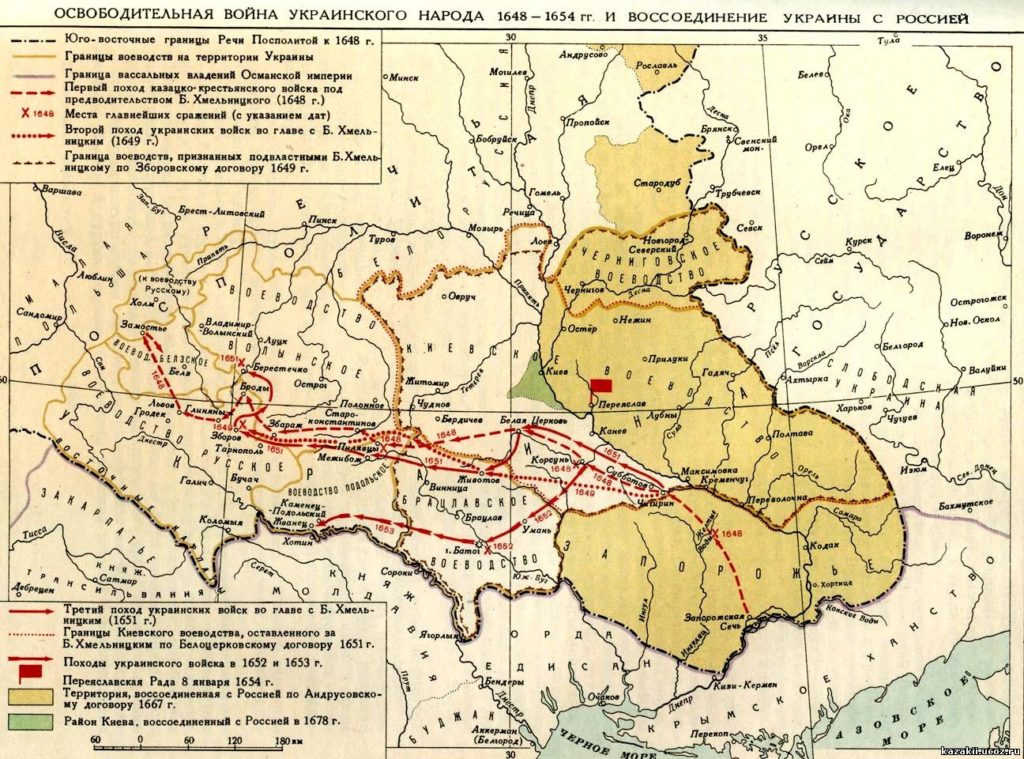 Карта завоеванной украины